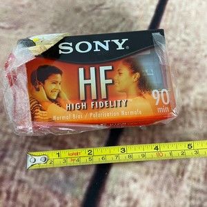 2  SONY High Fidelity Cassette Tapes New Old Stock Two Tapes 90 Minute Tapes